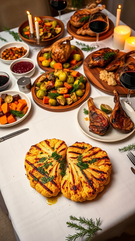cauliflower steaks with chimichurri