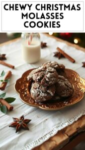 Chewy Christmas Molasses Cookies