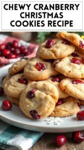 Chewy Cranberry Christmas Cookies Recipe