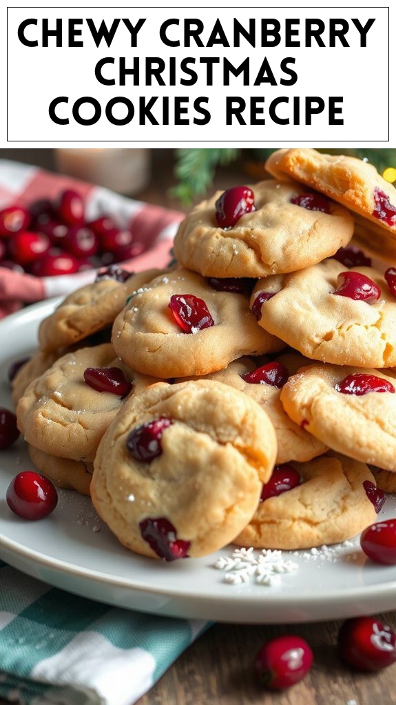 Chewy Cranberry Christmas Cookies Recipe