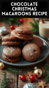 Chocolate Christmas Macaroons Recipe