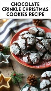 Chocolate Crinkle Christmas Cookies Recipe