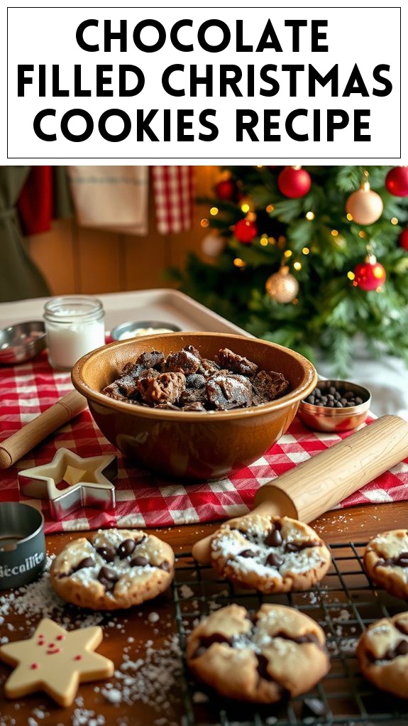 Chocolate Filled Christmas Cookies Recipe