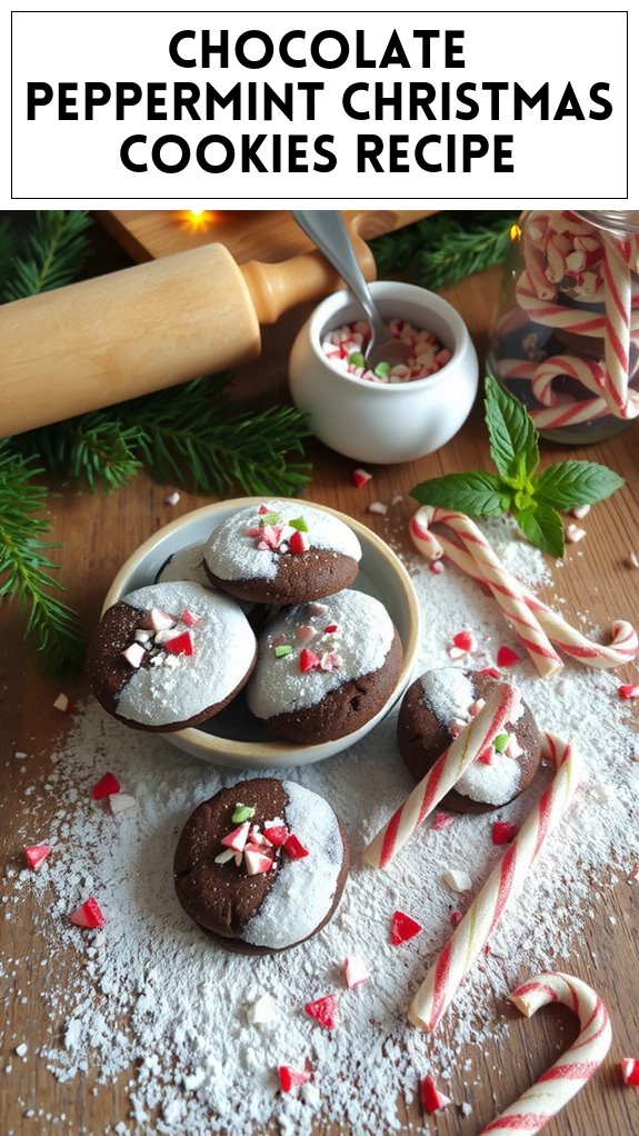 Chocolate Peppermint Christmas Cookies Recipe