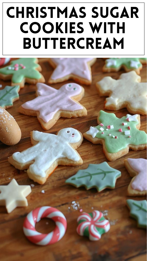 Christmas Sugar Cookies With Buttercream