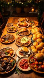 christmas dinner plate ideas