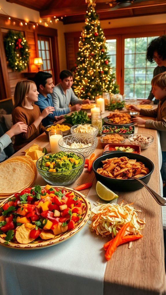 christmas taco bar delight