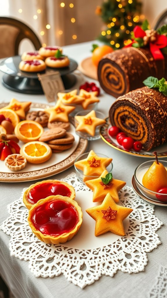 citrus cranberry spiced desserts