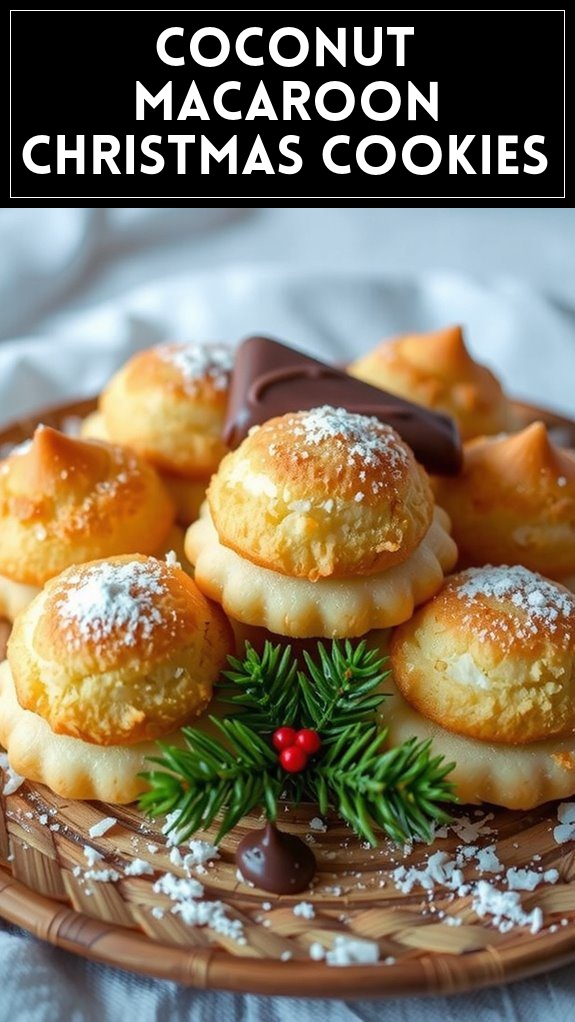 Coconut Macaroon Christmas Cookies
