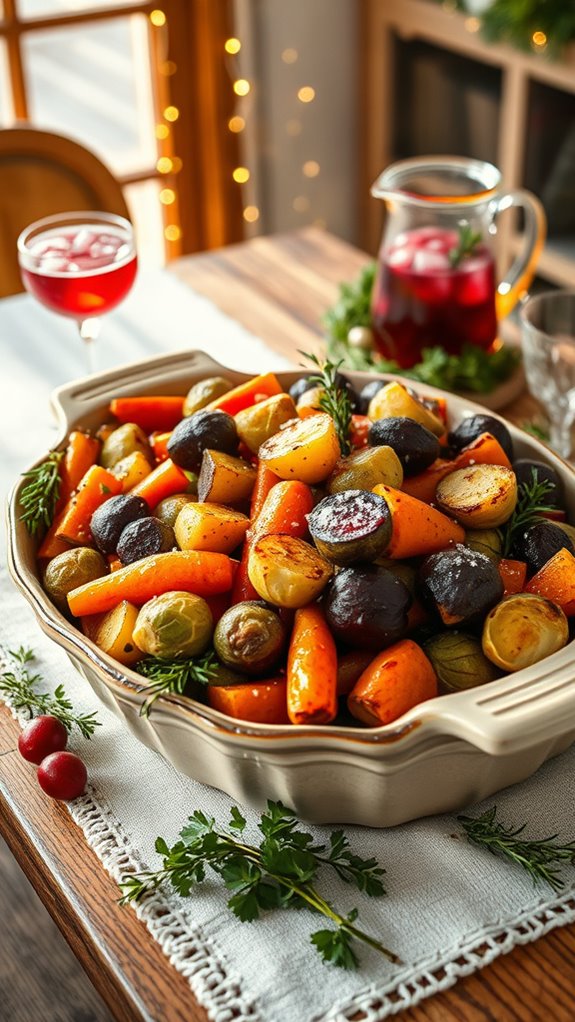 colorful roasted vegetable medley