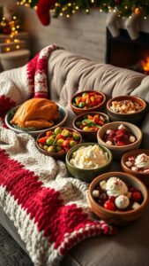 cozy christmas dinner bowls