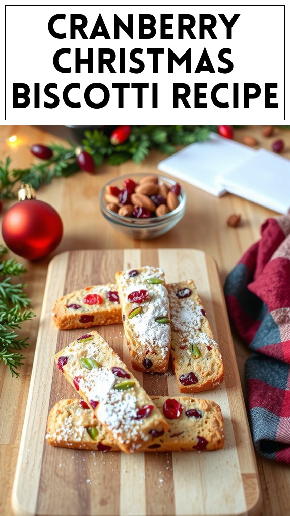 Cranberry Christmas Biscotti Recipe