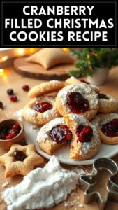 Cranberry Filled Christmas Cookies Recipe