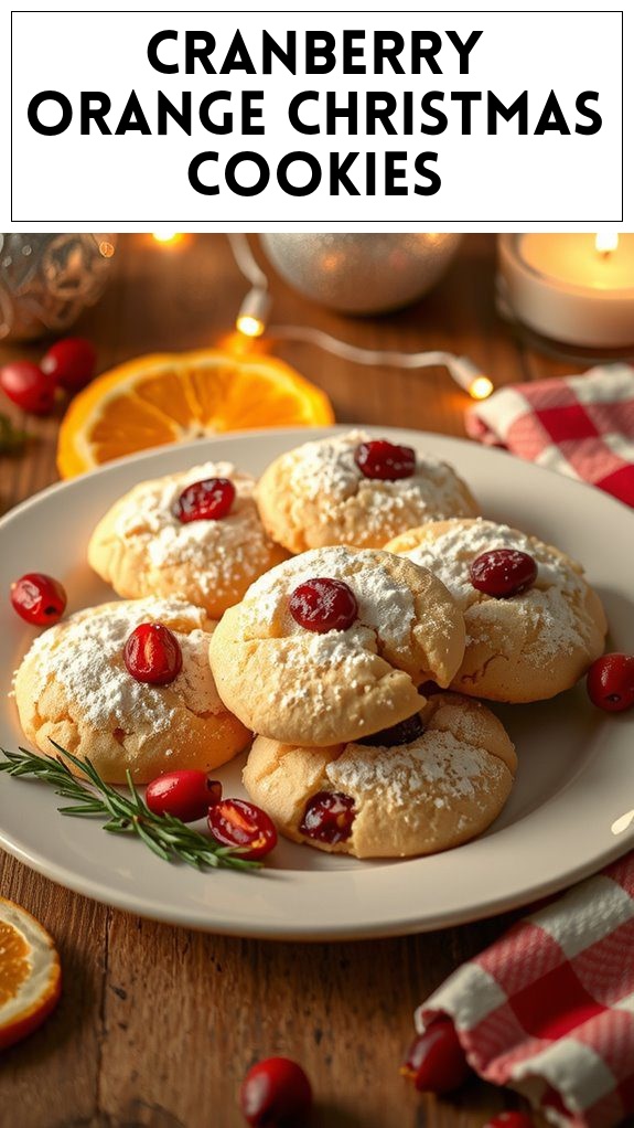 Cranberry Orange Christmas Cookies