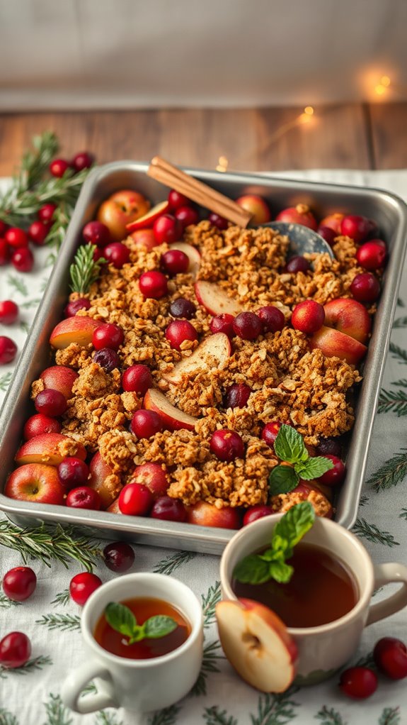 cranberry apple crisp dessert