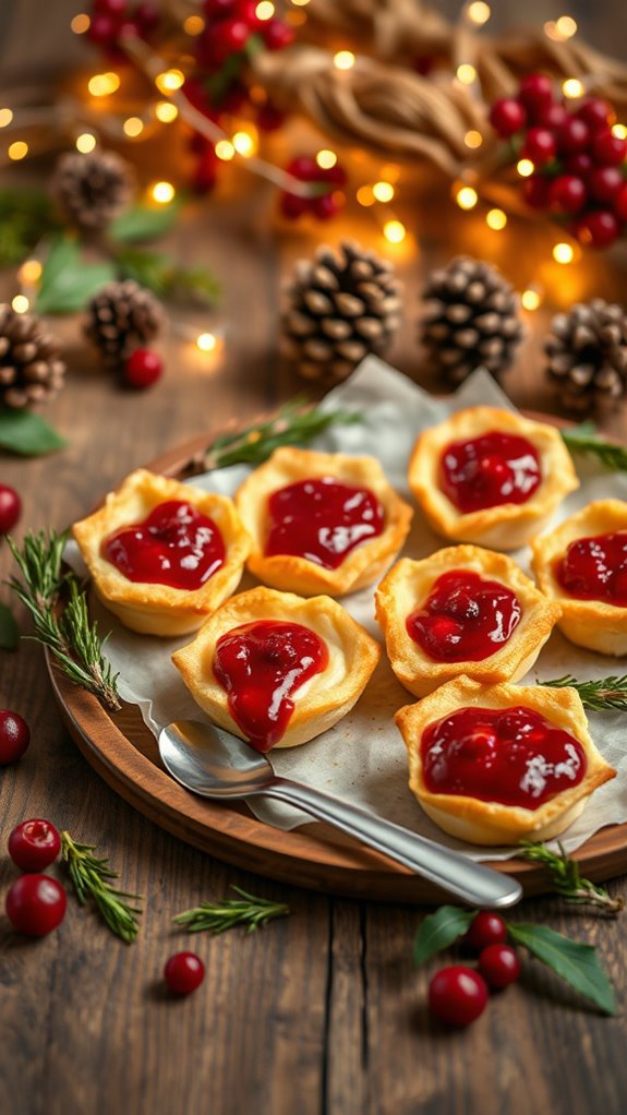 cranberry brie appetizer bites