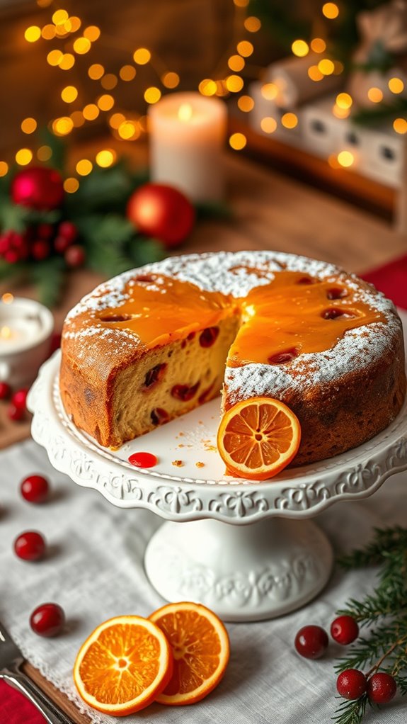 cranberry orange pudding cake