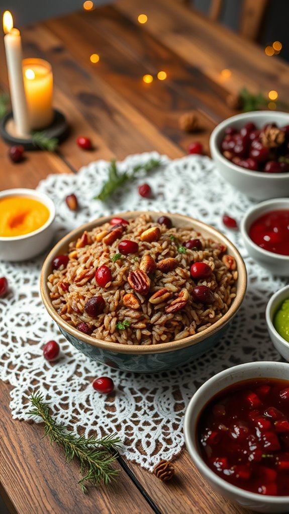 cranberry pecan wild rice delight