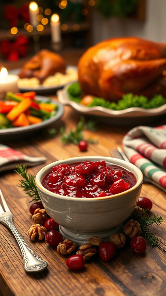 cranberry walnut holiday sauce