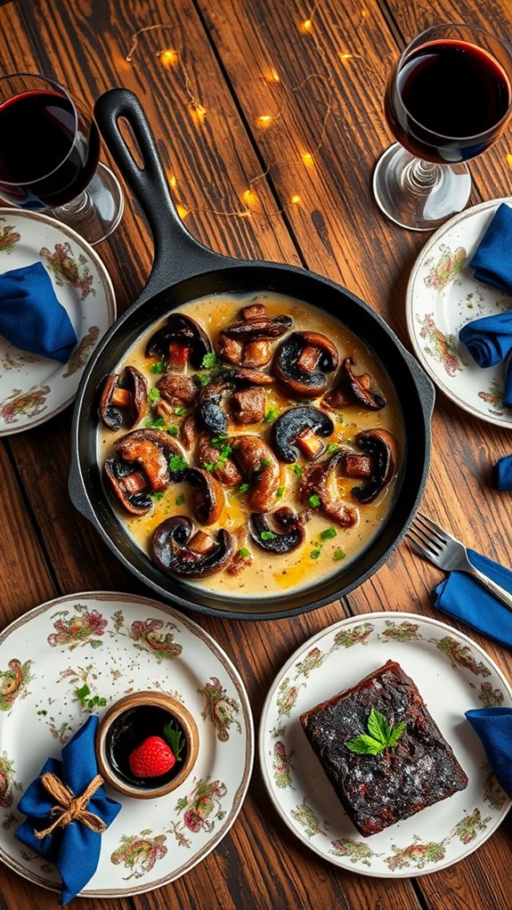 creamy beef stroganoff dinner