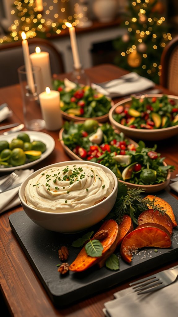 creamy garlic cauliflower mash