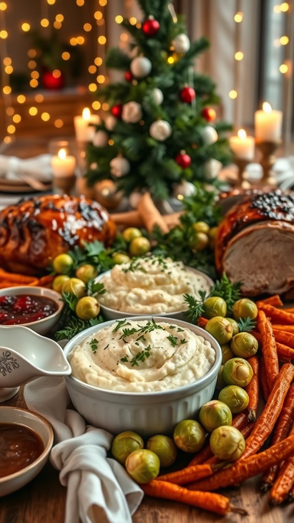 creamy garlic parmesan cauliflower