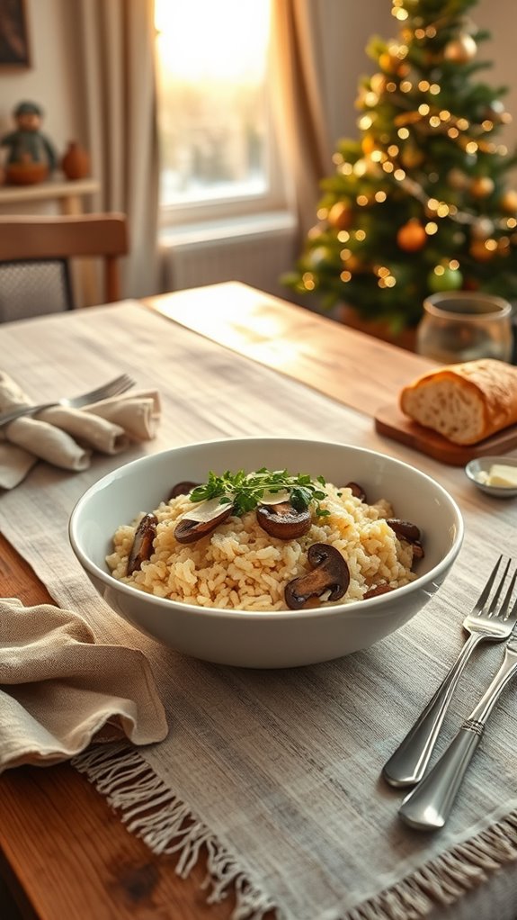 creamy mushroom risotto recipe