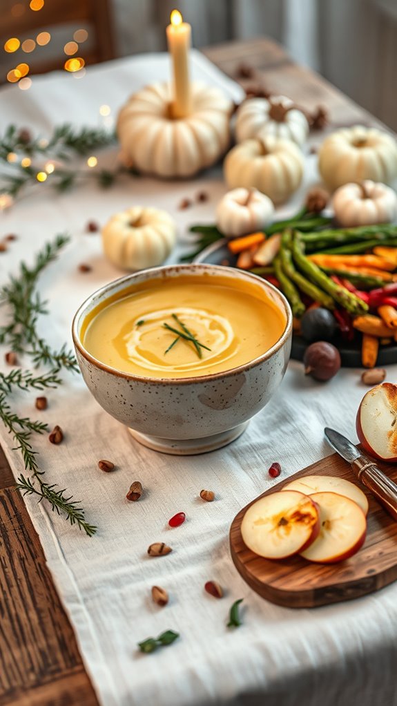 creamy seasonal vegetable soup