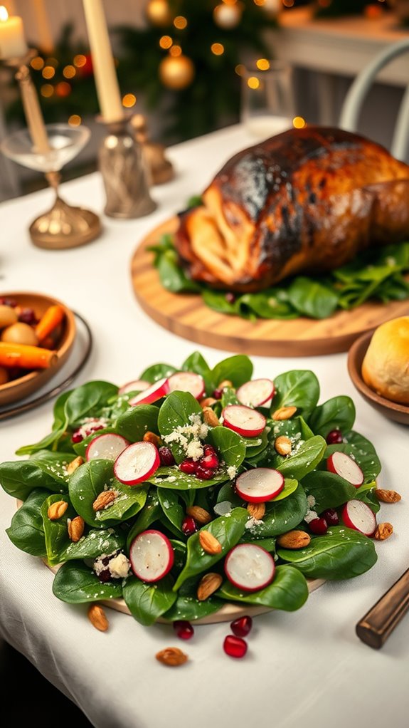 creamy spinach salad delight