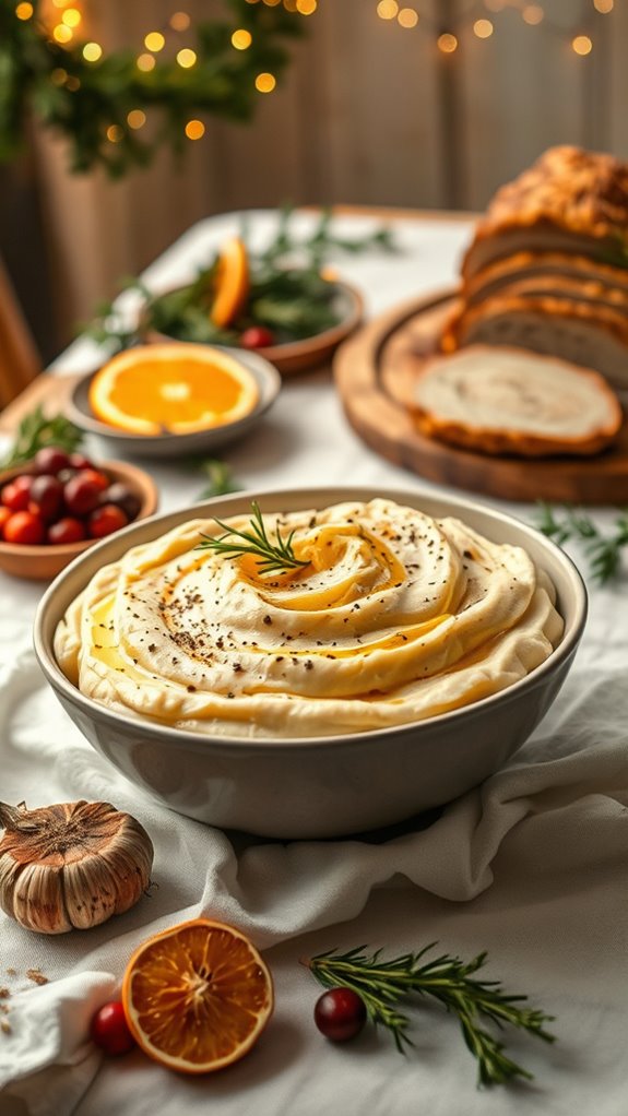creamy vegan garlic mashed potatoes