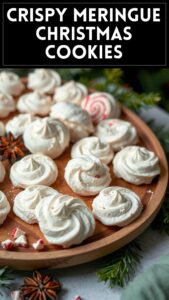 Crispy Meringue Christmas Cookies
