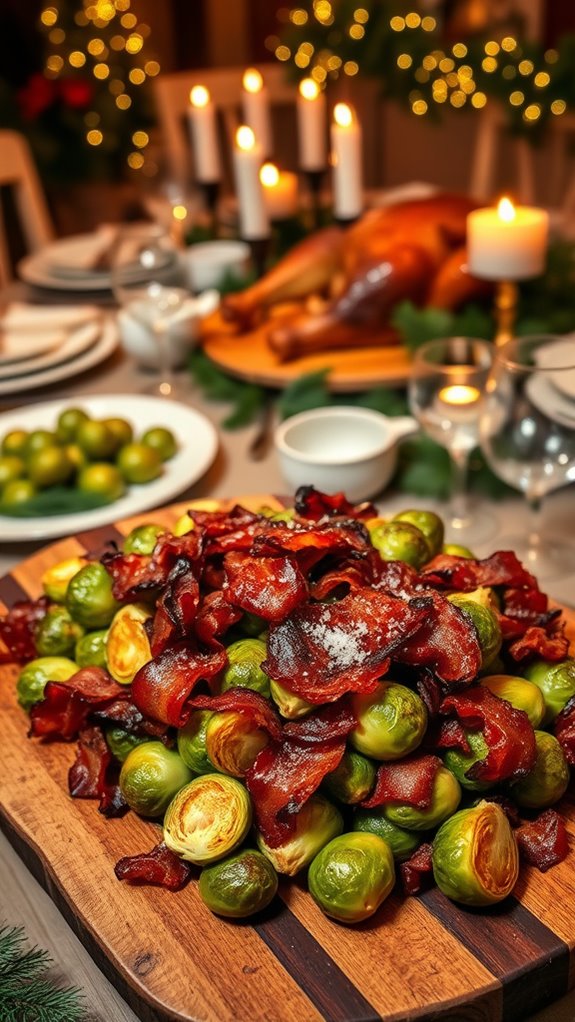 crispy savory roasted brussels