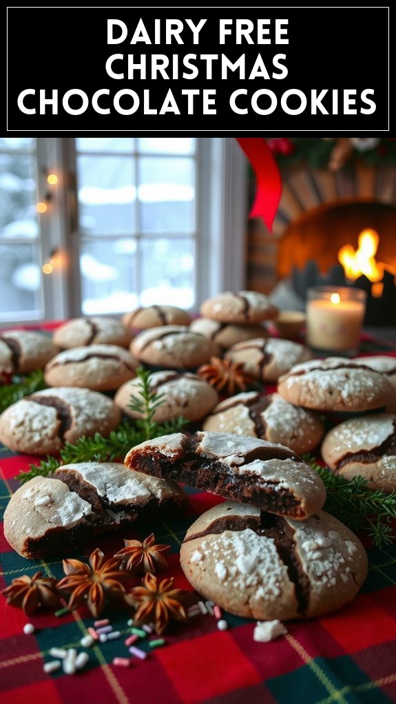 Dairy Free Christmas Chocolate Cookies