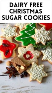 Dairy Free Christmas Sugar Cookies