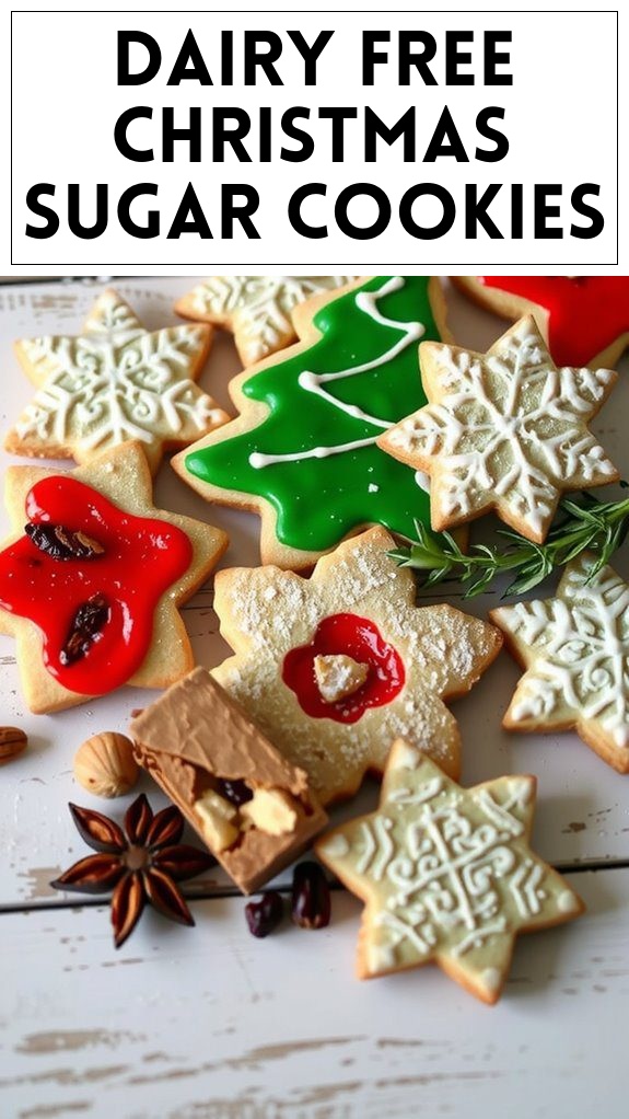 Dairy Free Christmas Sugar Cookies