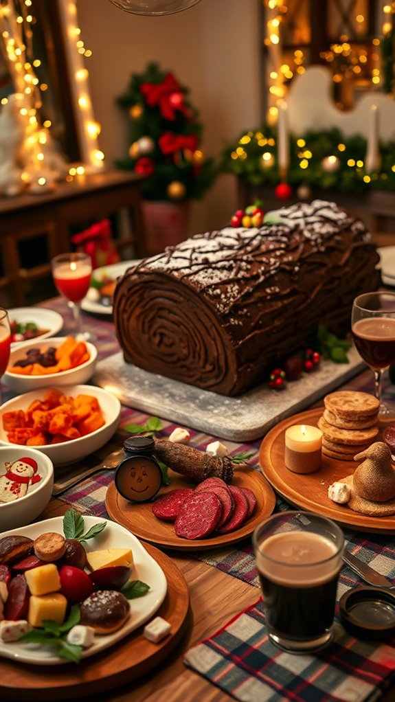 decadent chocolate christmas dessert