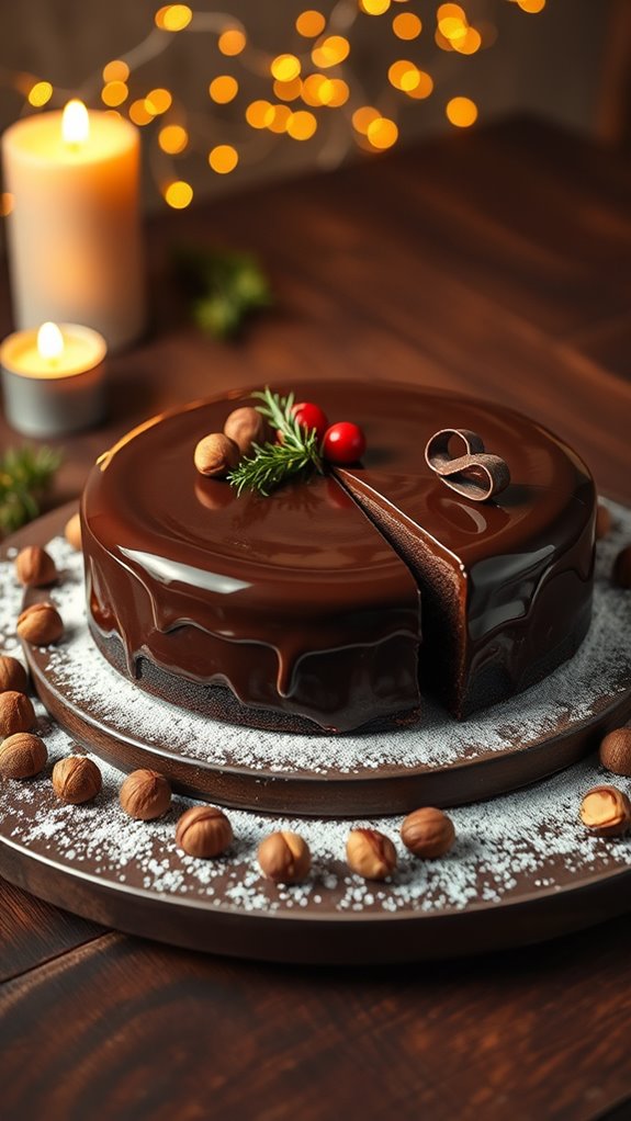 decadent chocolate hazelnut torte