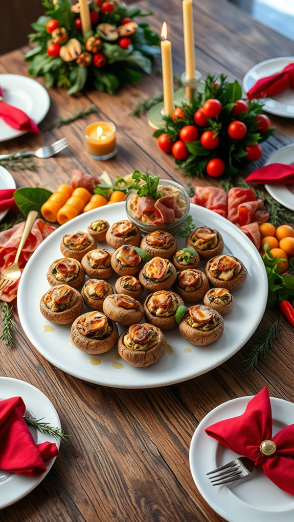 delicious italian stuffed mushrooms