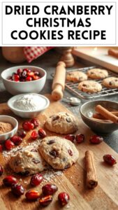 Dried Cranberry Christmas Cookies Recipe