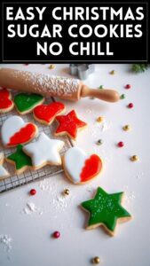 Easy Christmas Sugar Cookies No Chill