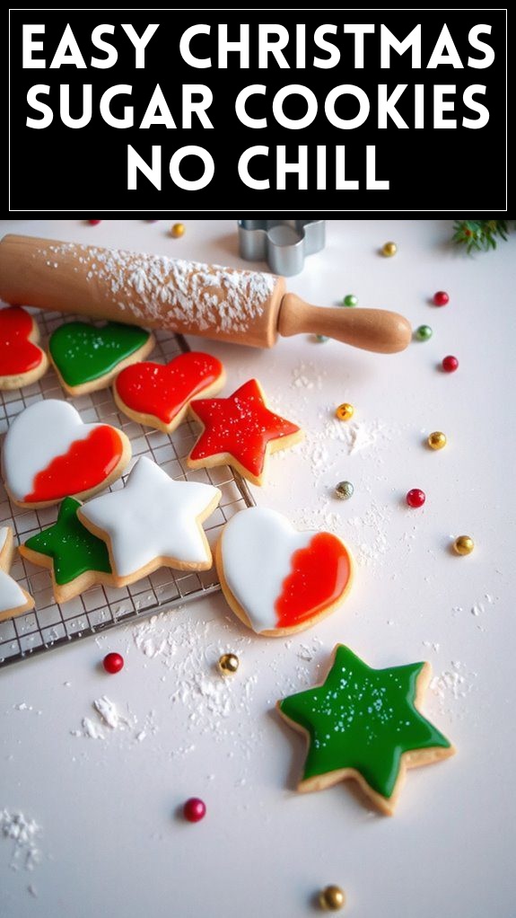 Easy Christmas Sugar Cookies No Chill