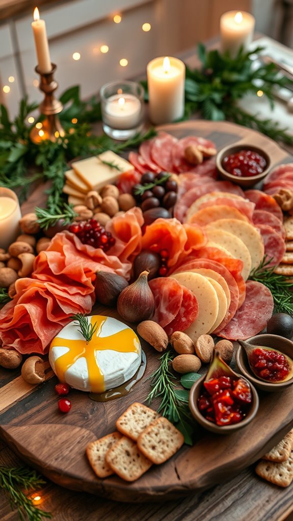 elegant festive appetizer board