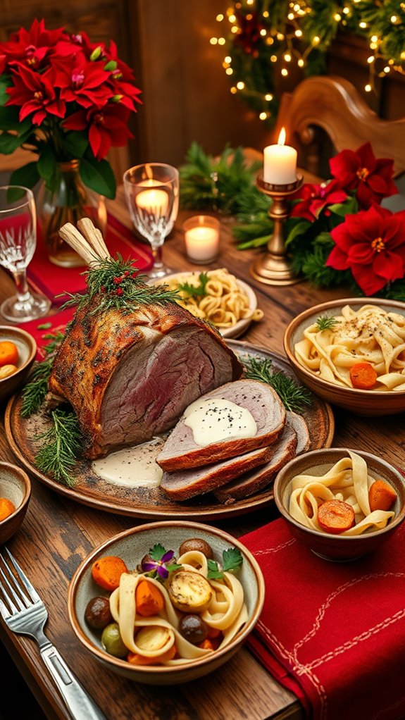 elegant herb crusted lamb dish