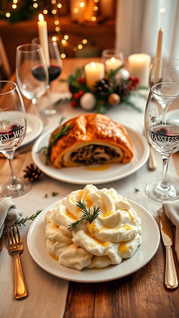 elegant plant based centerpiece