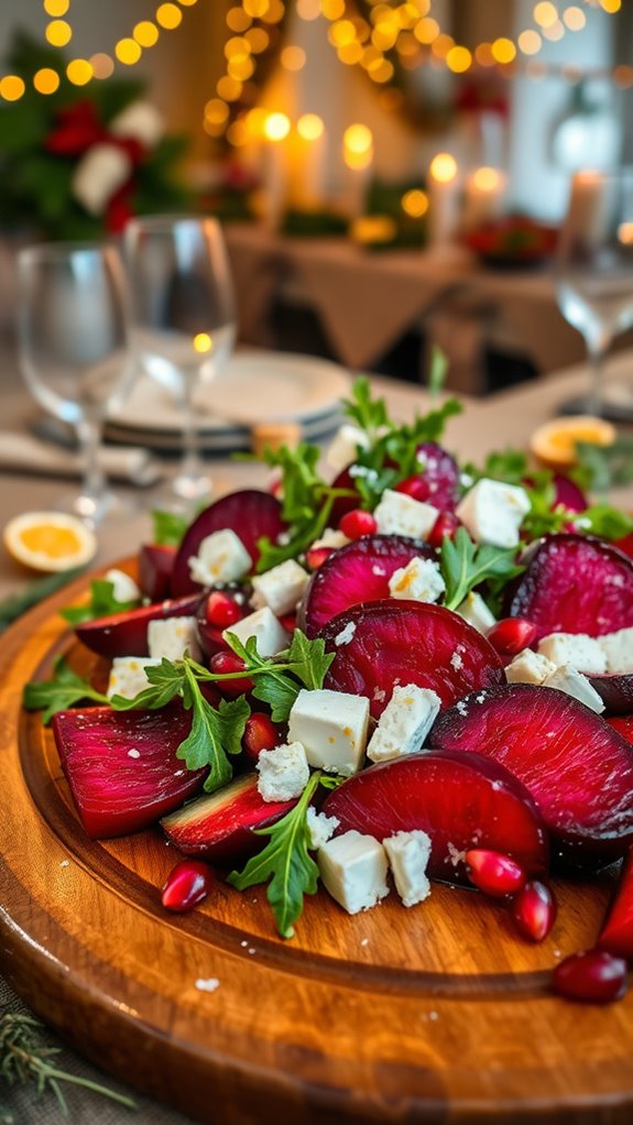elegant roasted beet dish