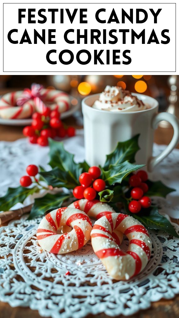 Festive Candy Cane Christmas Cookies