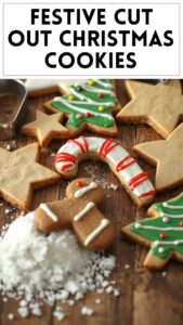 Festive Cut Out Christmas Cookies