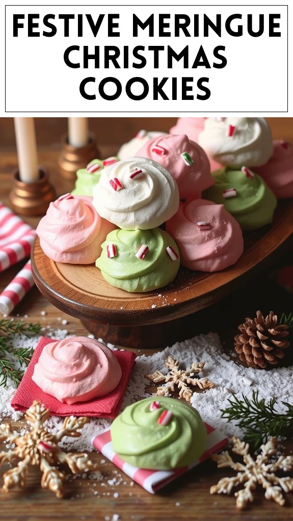 Festive Meringue Christmas Cookies