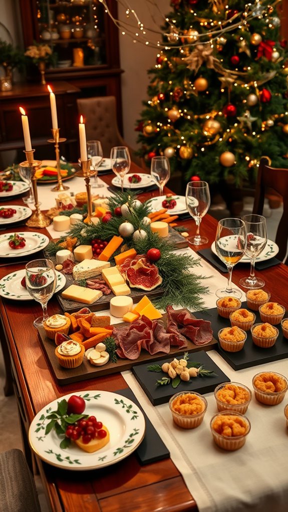 festive cranberry brie bites