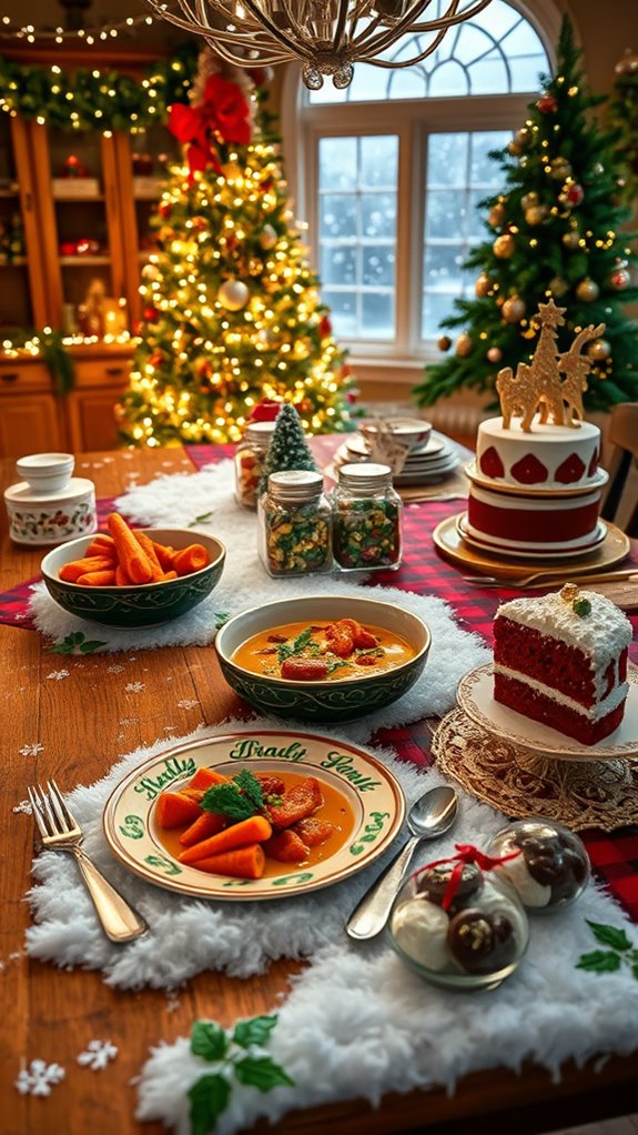 festive dessert platter creation